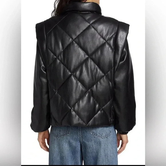 Pistola NWT Callista convertible puffer vest jacket in noir - Picture 3 of 7